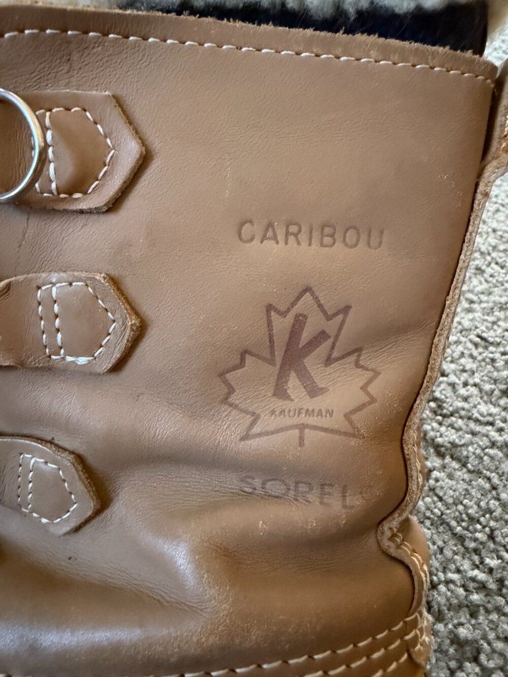 Vtg Sorel Caribou Boots Made In Canada Kaufman Wool Sz 6 Near Mint - Picture 6 of 12